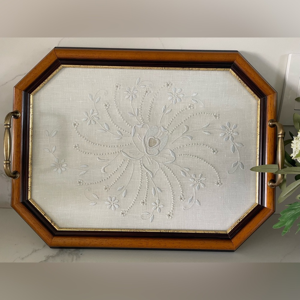vintage serving tray